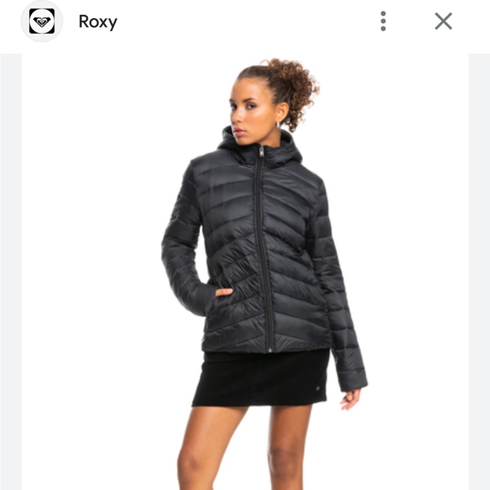 Roxy womens puffer coat XS black